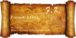 Fucsek Kitti névjegykártya